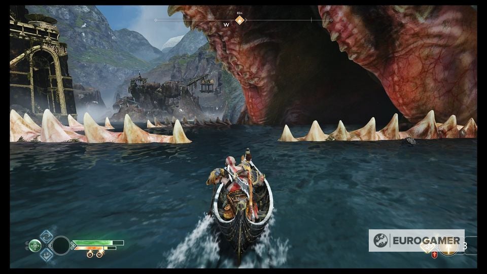 God of War Jotunheim in Reach, The Belly of the Beast puzzle solution
